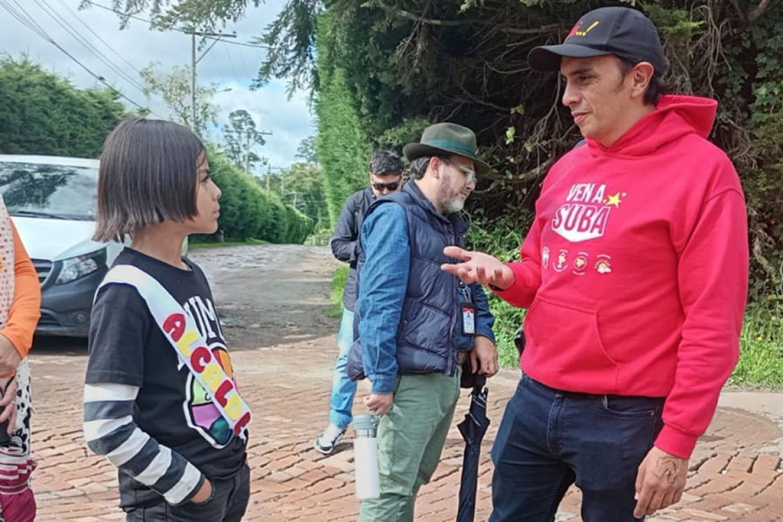 León Pinzón, niño alcalde por un día en Suba