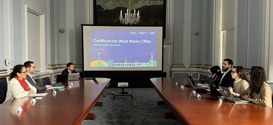 Bogotá tramita certificación internacional de What Work Cities